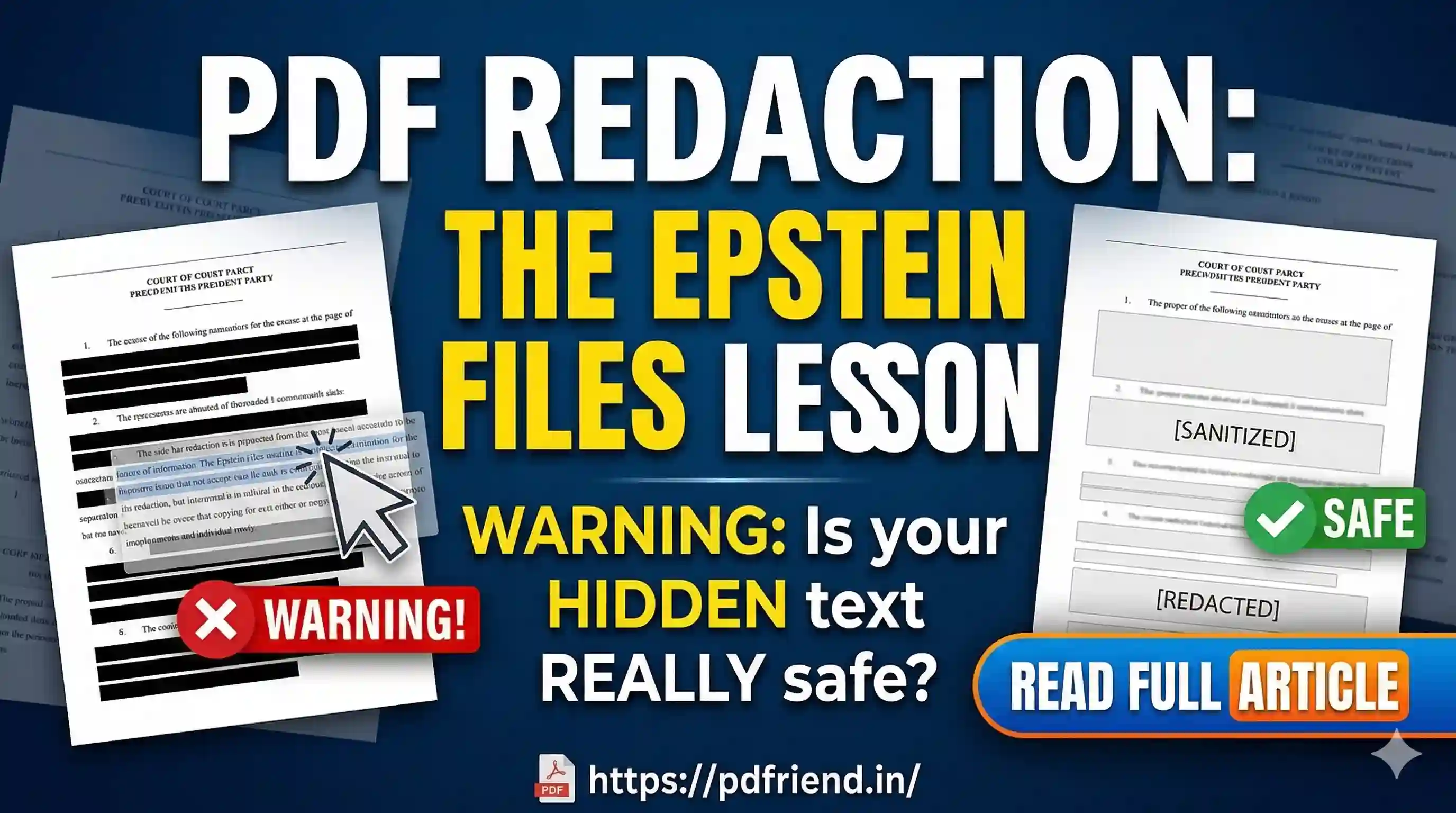 PDF Redaction: The Epstein Files Lesson
